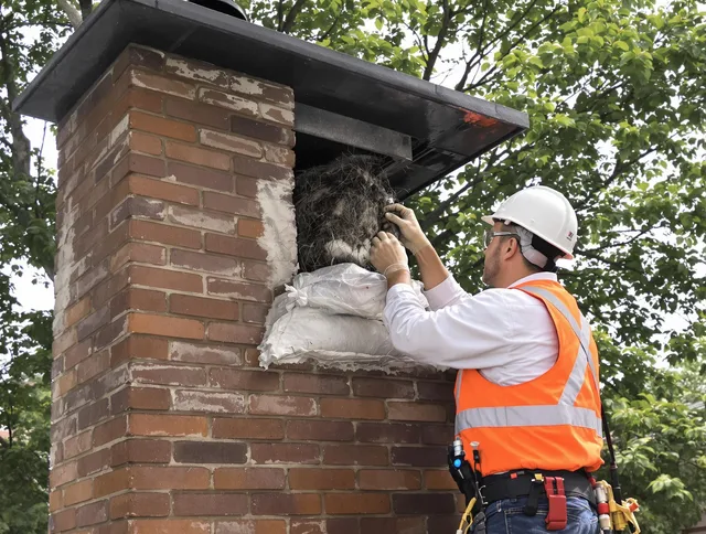 Humane removal of debris and animals by Bloomfield Chimney Sweep in Bloomfield, CT