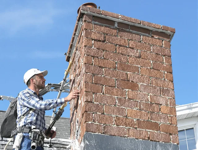 Brickwork for a chimney rebuild by Bloomfield Chimney Sweep in Bloomfield, CT