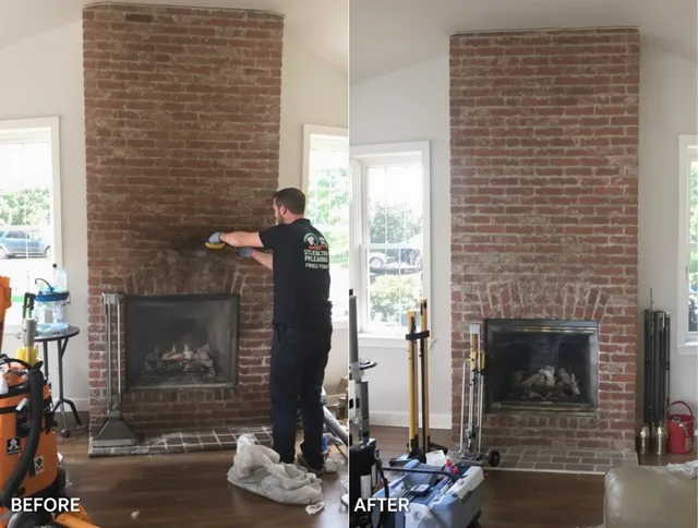Finished chimney sweeping service by Bloomfield Chimney Sweep in Bloomfield, CT