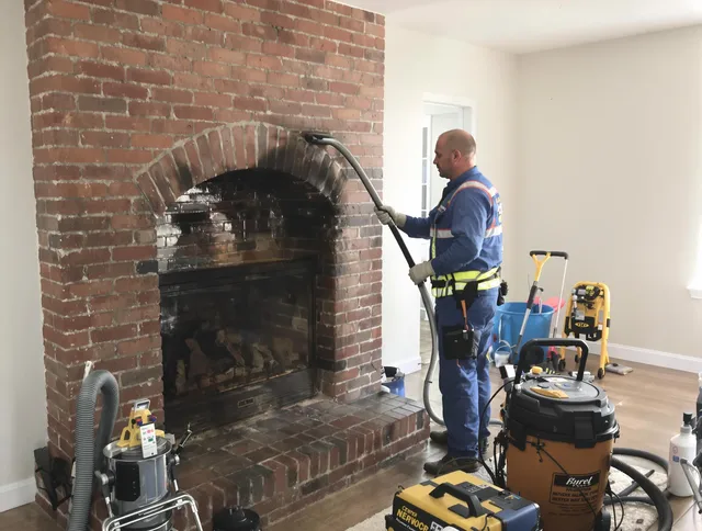 Bloomfield Chimney Sweep expert performing detailed chimney sweep in Bloomfield, CT
