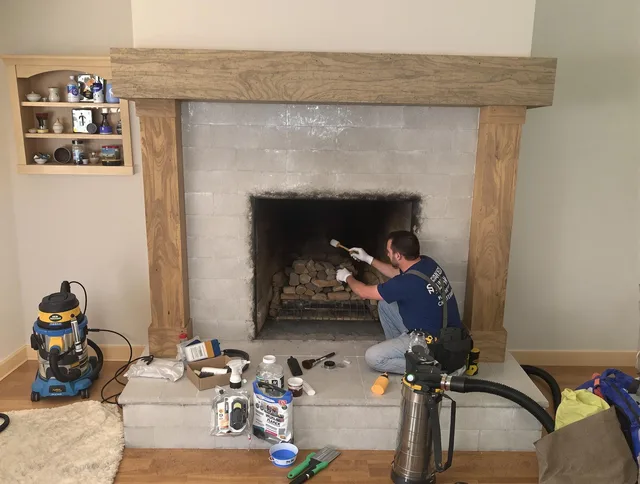 Detailed creosote removal process by Bloomfield Chimney Sweep in Bloomfield, CT