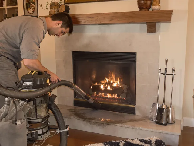 Routine fireplace upkeep by Bloomfield Chimney Sweep in Bloomfield, CT