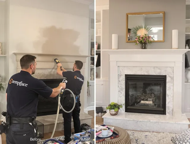 Professional soot removal by Bloomfield Chimney Sweep team in Bloomfield, CT